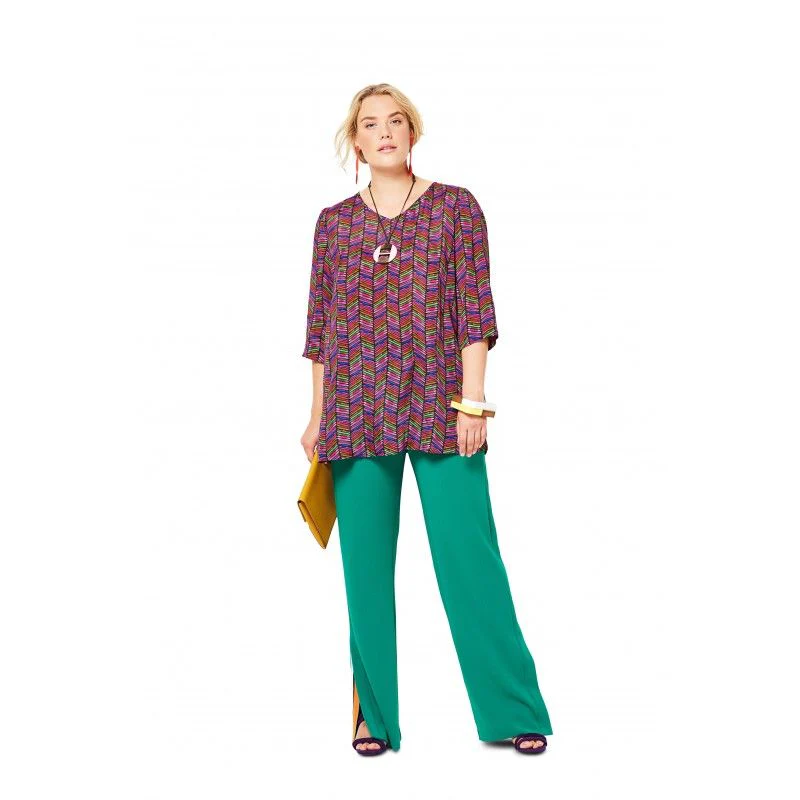 Patron Burda 6307 - Blouse asymétrique - Image 4