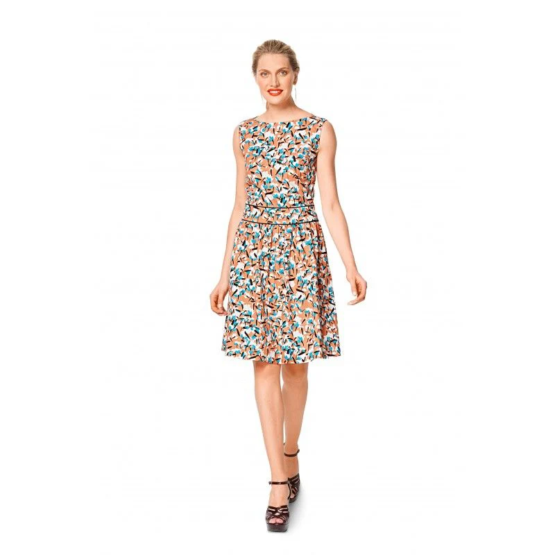 Patron Burda 6339 - Robe col bateau - Image 3