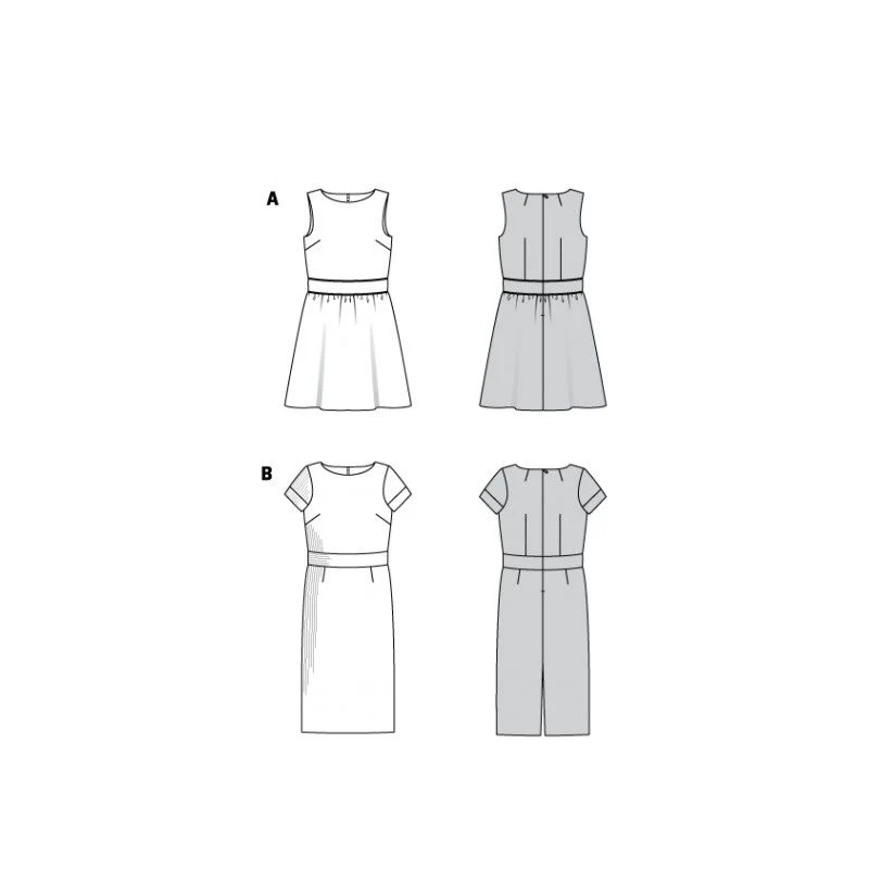 Patron Burda 6339 - Robe col bateau - Image 4