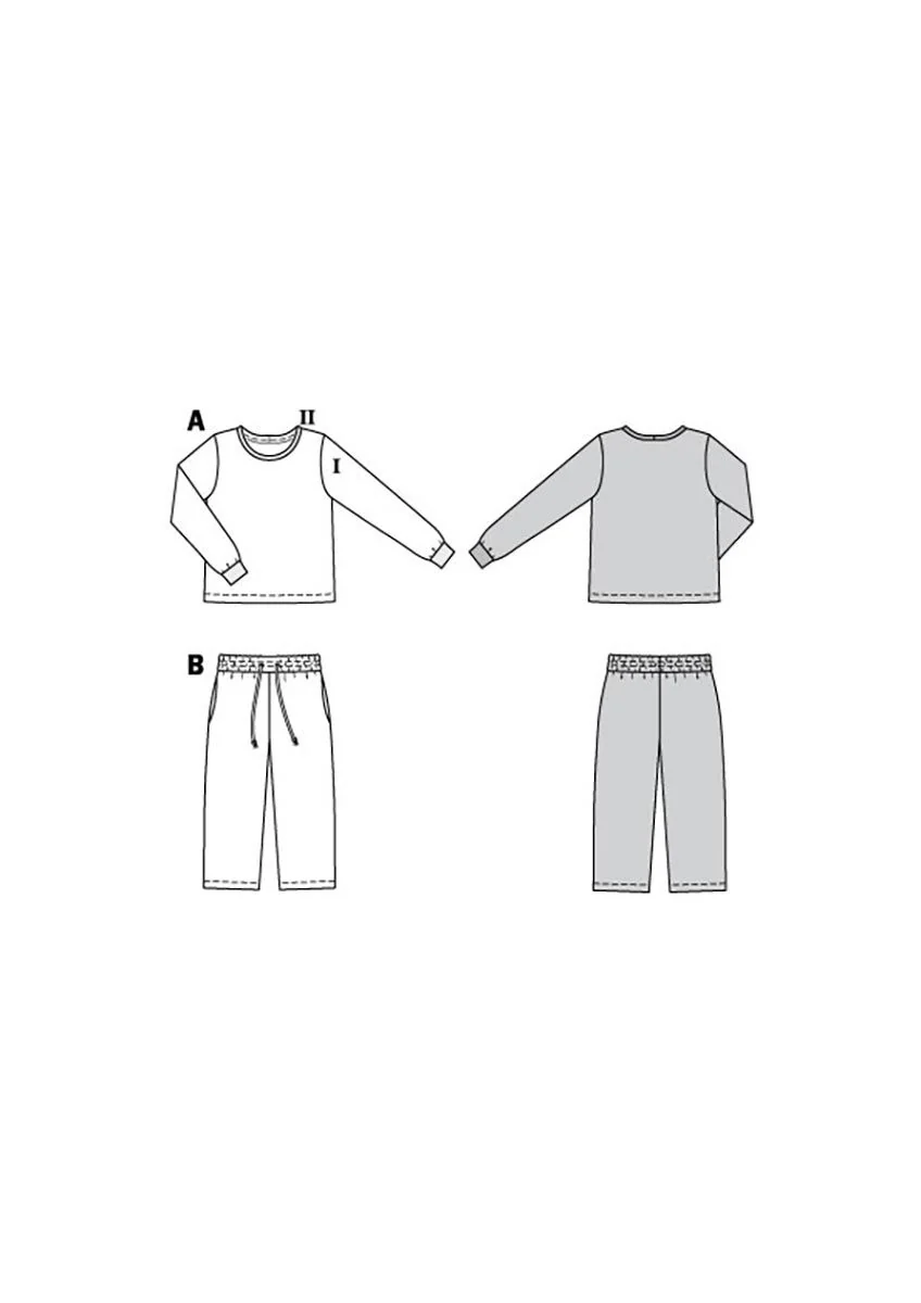 Patron Burda Enfant n°9250 : Ensemble Pyjama - Image 2