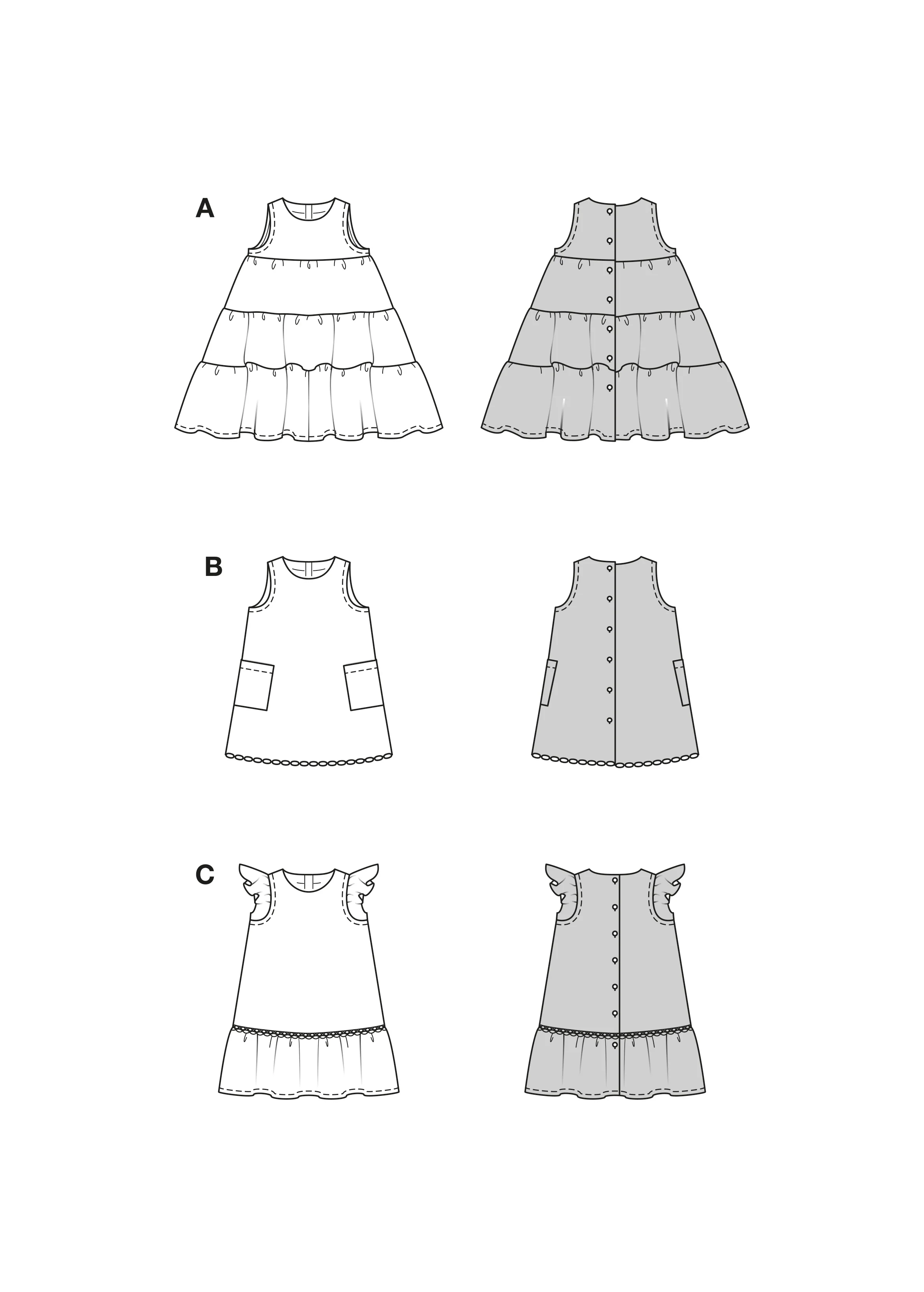 Patron Burda kids n°9197 : Robe - Image 2