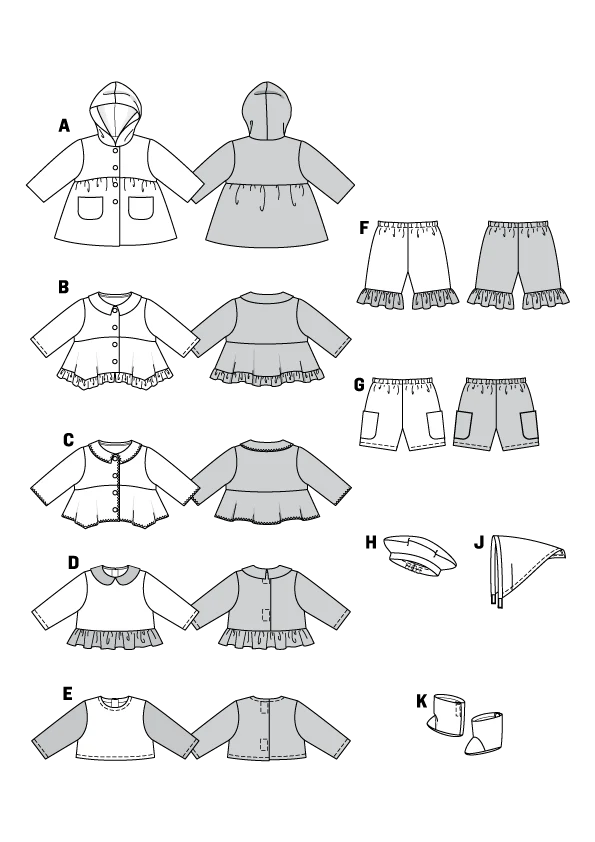 Patron n°7903 : Robes de poupées - Image 2
