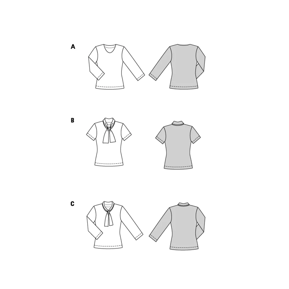 Patron Burda n°5689 : T-shirt - Image 2