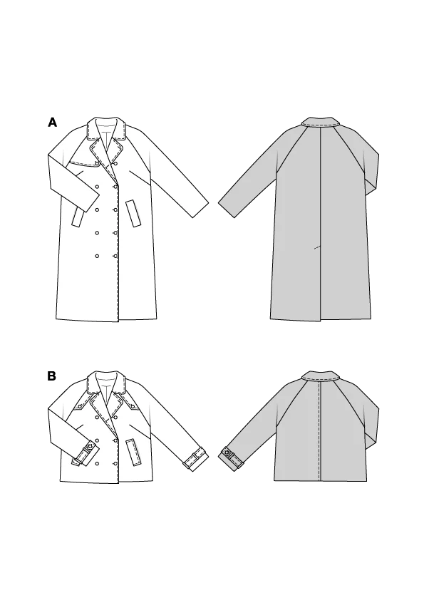 Patron Burda n°5747 : Manteau & Veste - Image 2