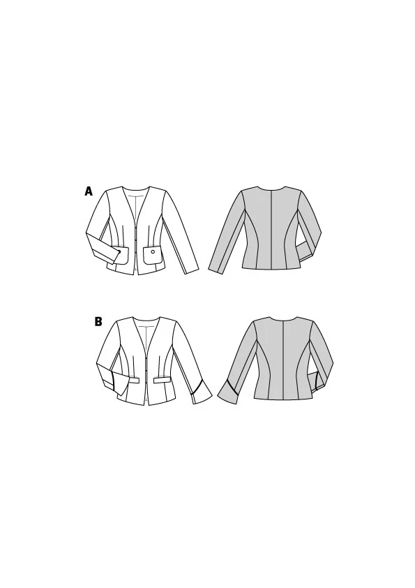 Patron Burda n°5897 : Veste - Image 2