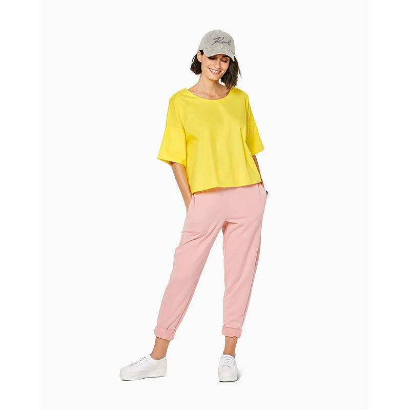 Patron Burda n° 6243 : Tee-shirt  encolure ronde   forme carrée  ruchés - Image 4