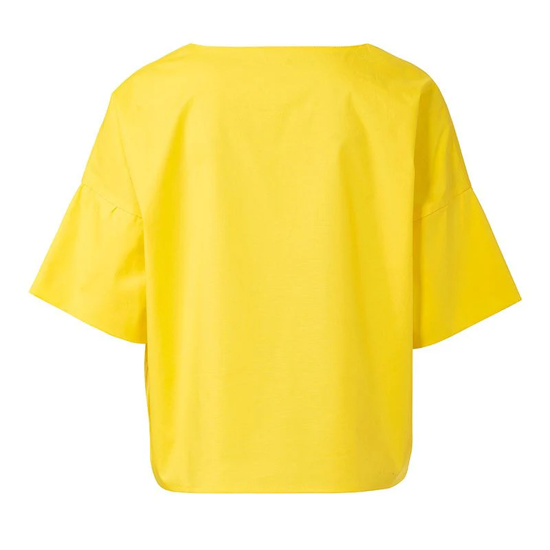 Patron Burda n° 6243 : Tee-shirt  encolure ronde   forme carrée  ruchés - Image 9