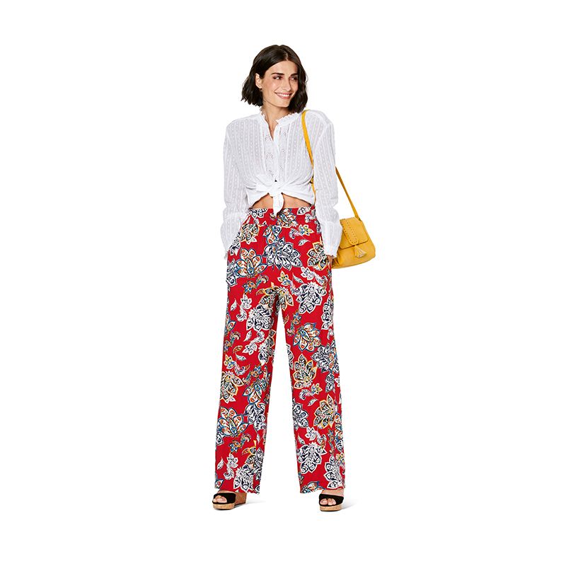Patron Burda n°6229 : Pantalon à coulisse élastiquée avec des poches dans les coutures  jambe ample - Image 9
