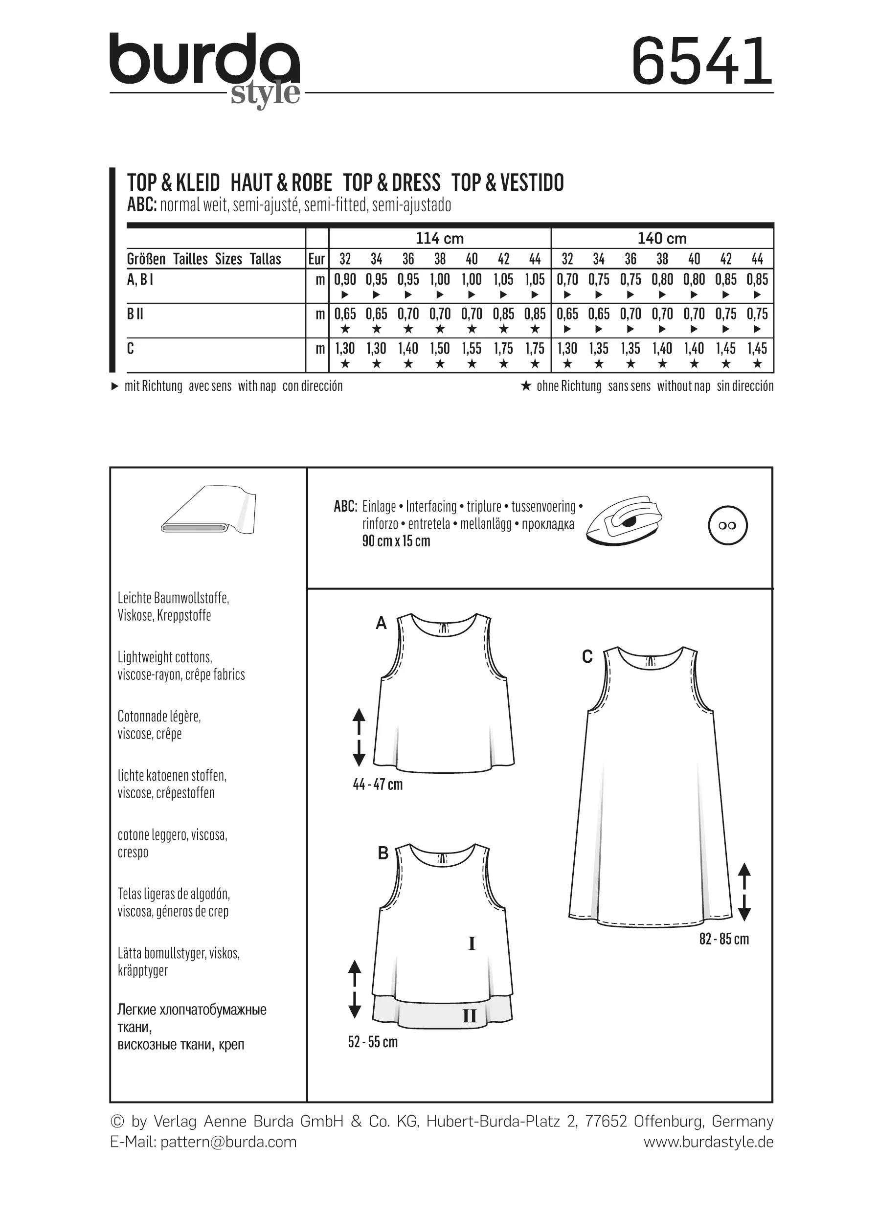 Patron Burda n°6541 : Top & Robe ample facile - Image 6
