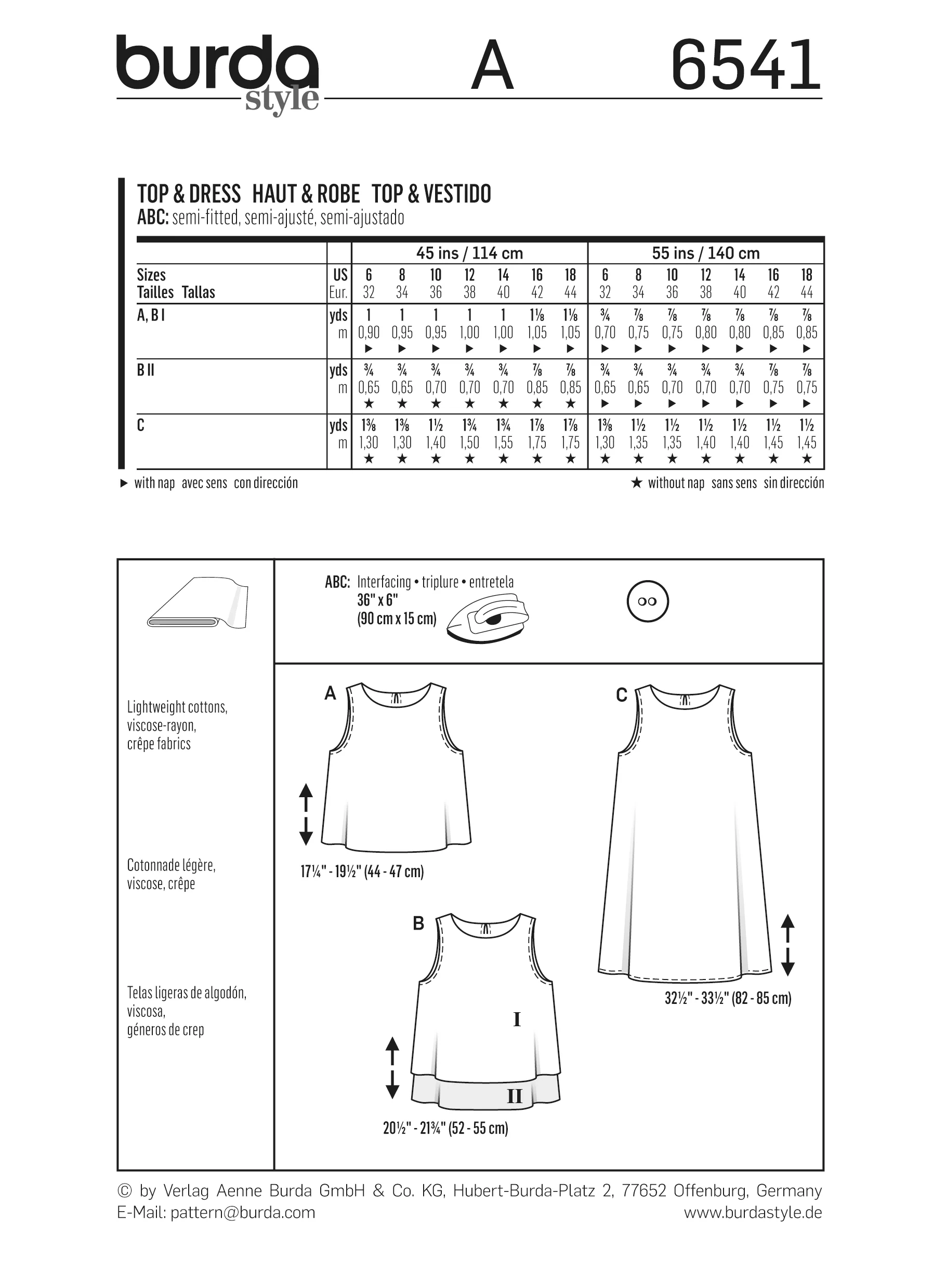 Patron Burda n°6541 : Top & Robe ample facile - Image 7