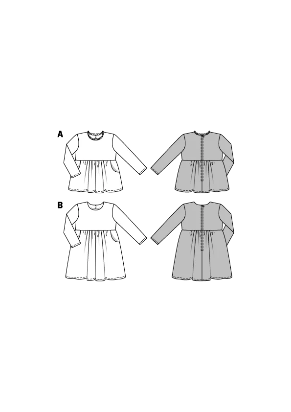 Patron Burda n°9350: Blouse enfant - Image 2