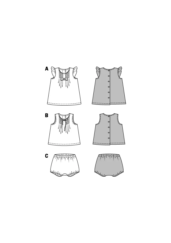 Patron Burda n°9358: Robe fluide et culotte - Image 2