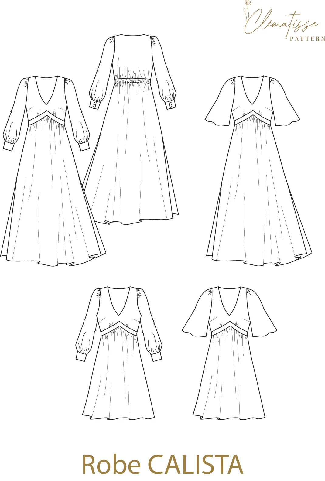 Patron de couture robe CALISTA - Image 5
