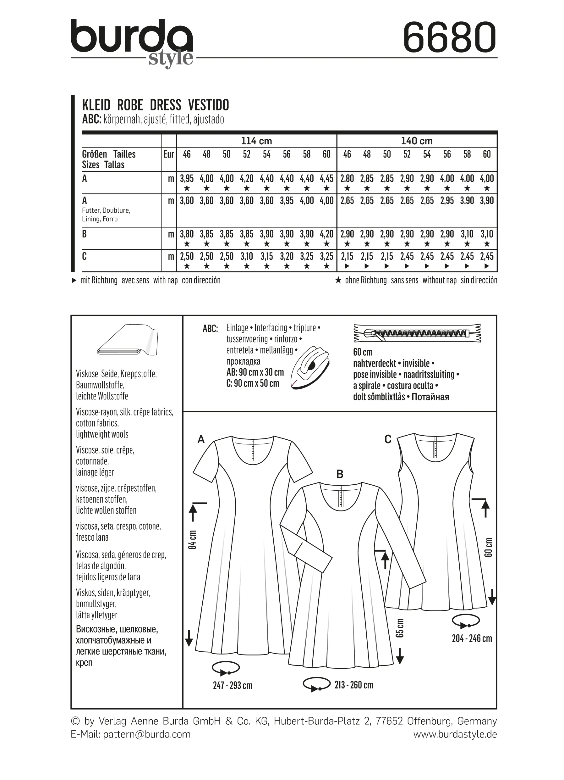 Patron N°6680 Burda style : Robe - Image 6