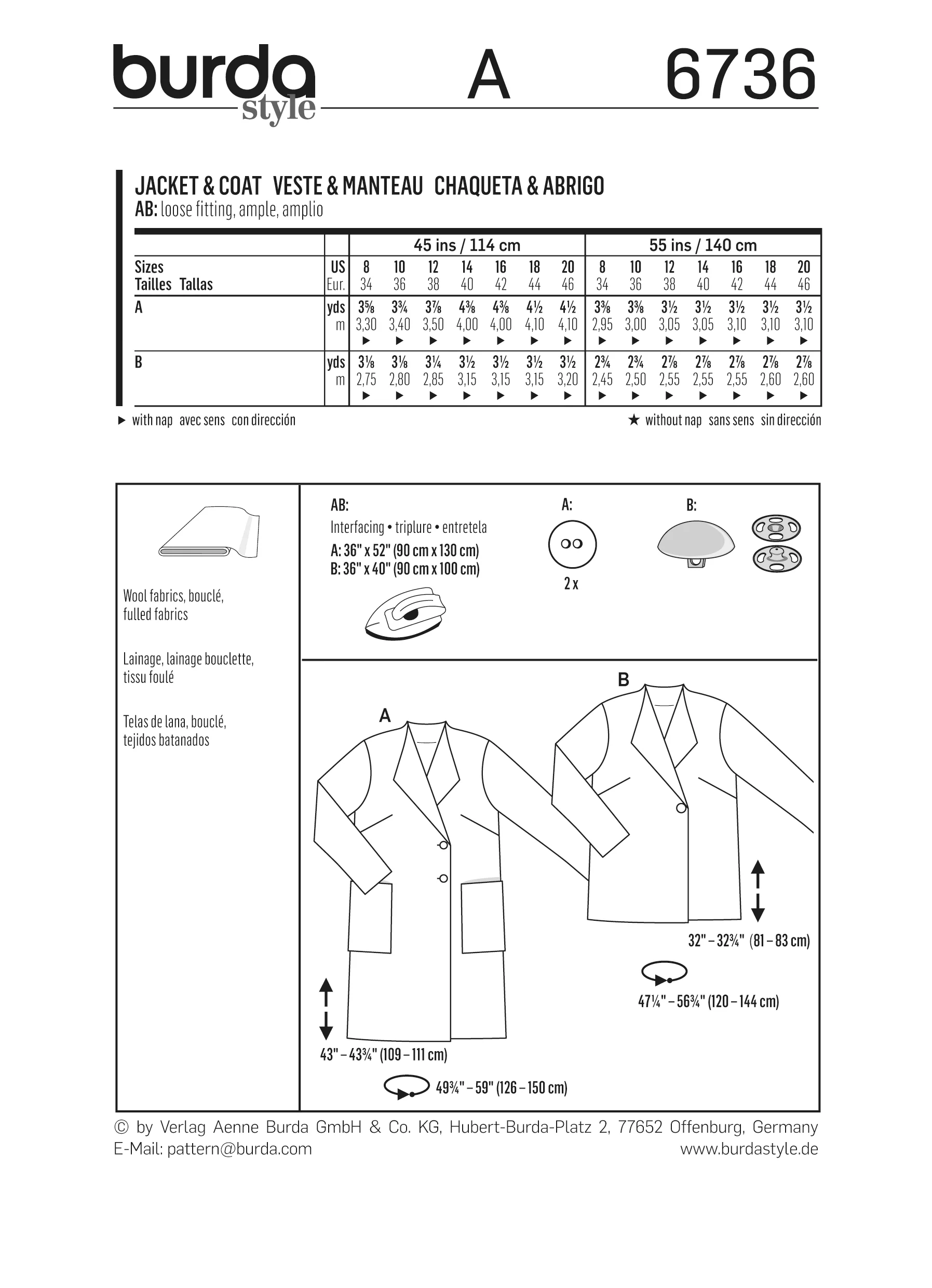 Patron n°6736 : Manteau - Image 6