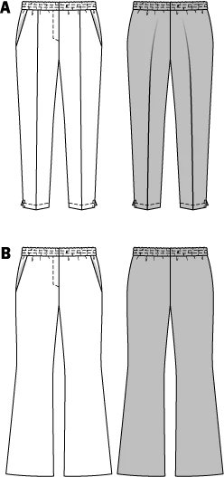 Patron n°6859 : Pantalon élastique à la taille - Image 2