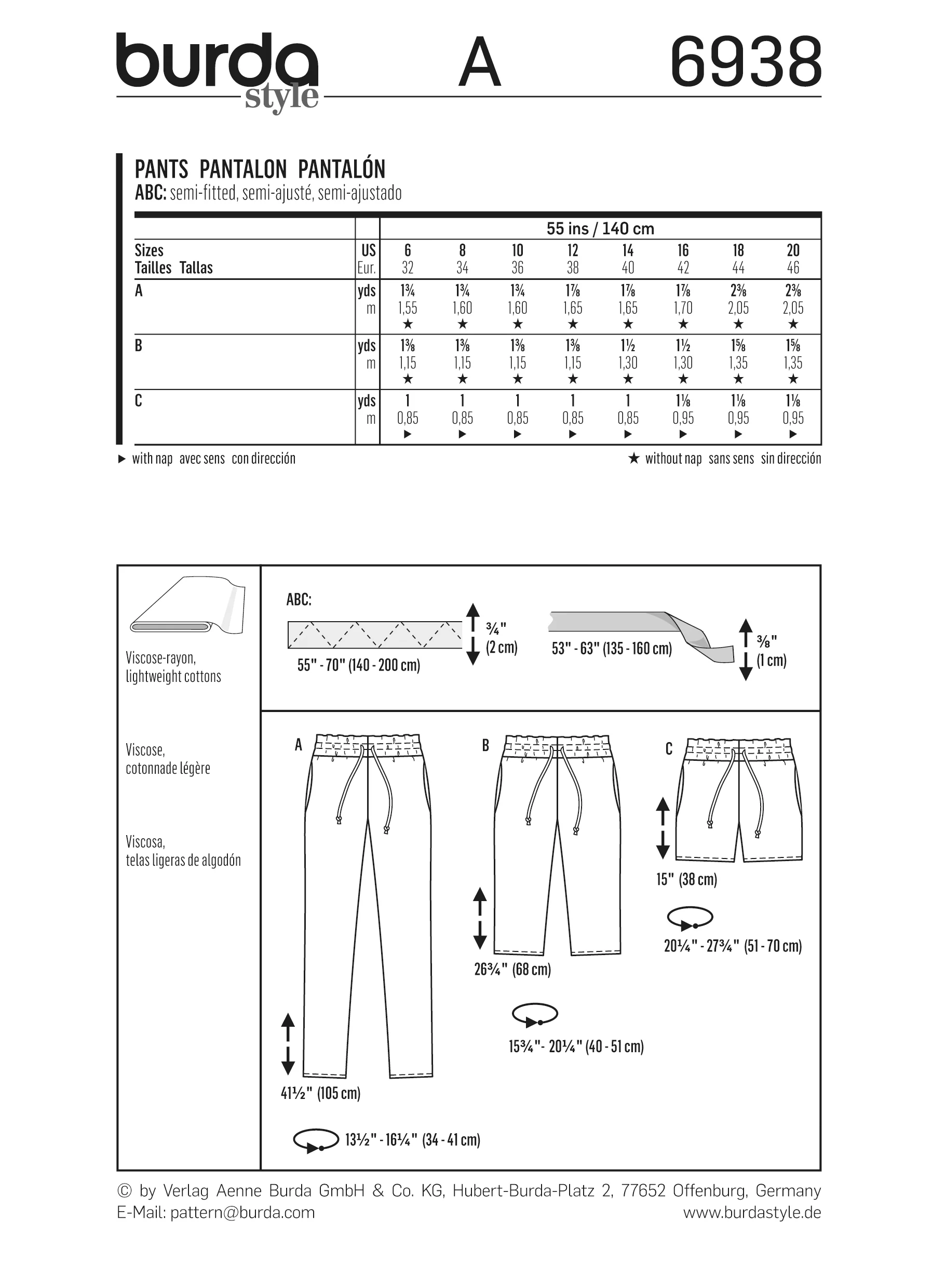 Patron n°6938: Pantalon et short - Image 8
