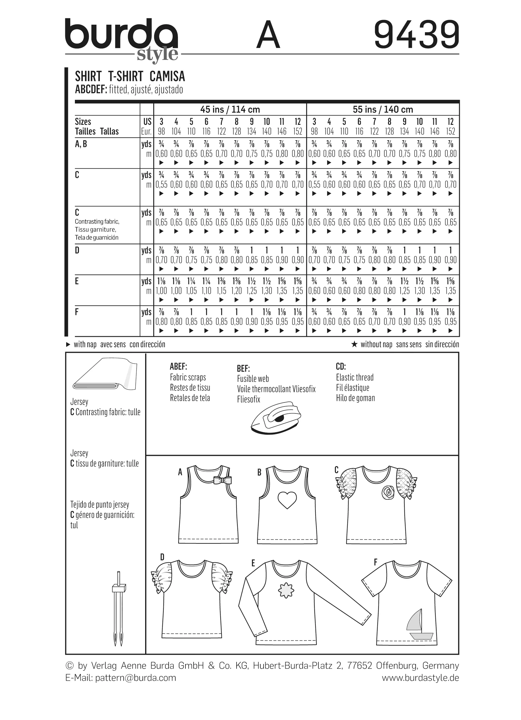 Patron N°9439 : T-shirt - Image 10