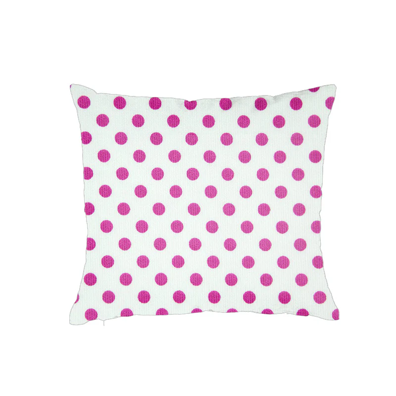 Tissus Piqué de coton milleraies imprimé pois fuchsias sur fond blanc - Image 4