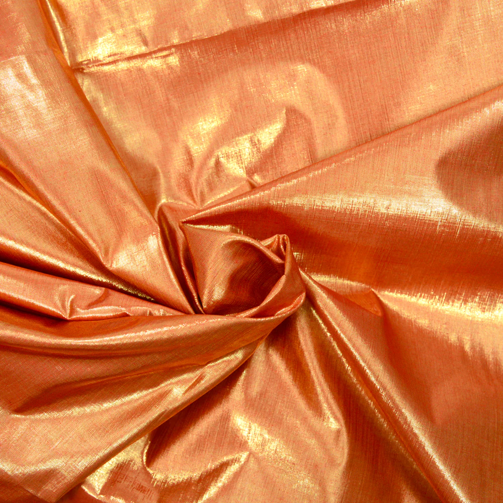 Polyester lamé orange - Image 2