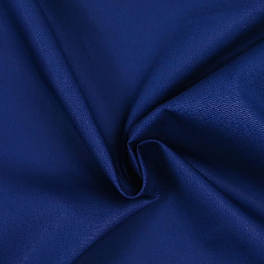 Popeline de coton bleu minéral - Image 2