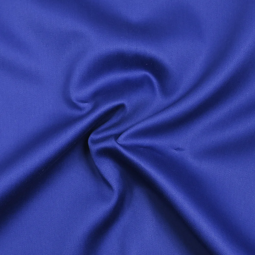 Popeline de coton satinée bleu roi - Image 3