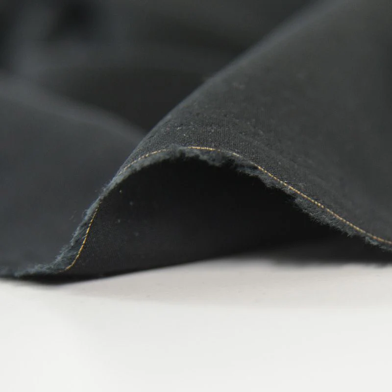 Popeline de viscose noir - Image 4