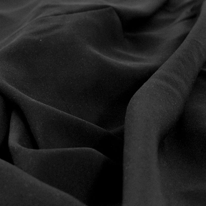 Popeline de viscose noir - Image 5