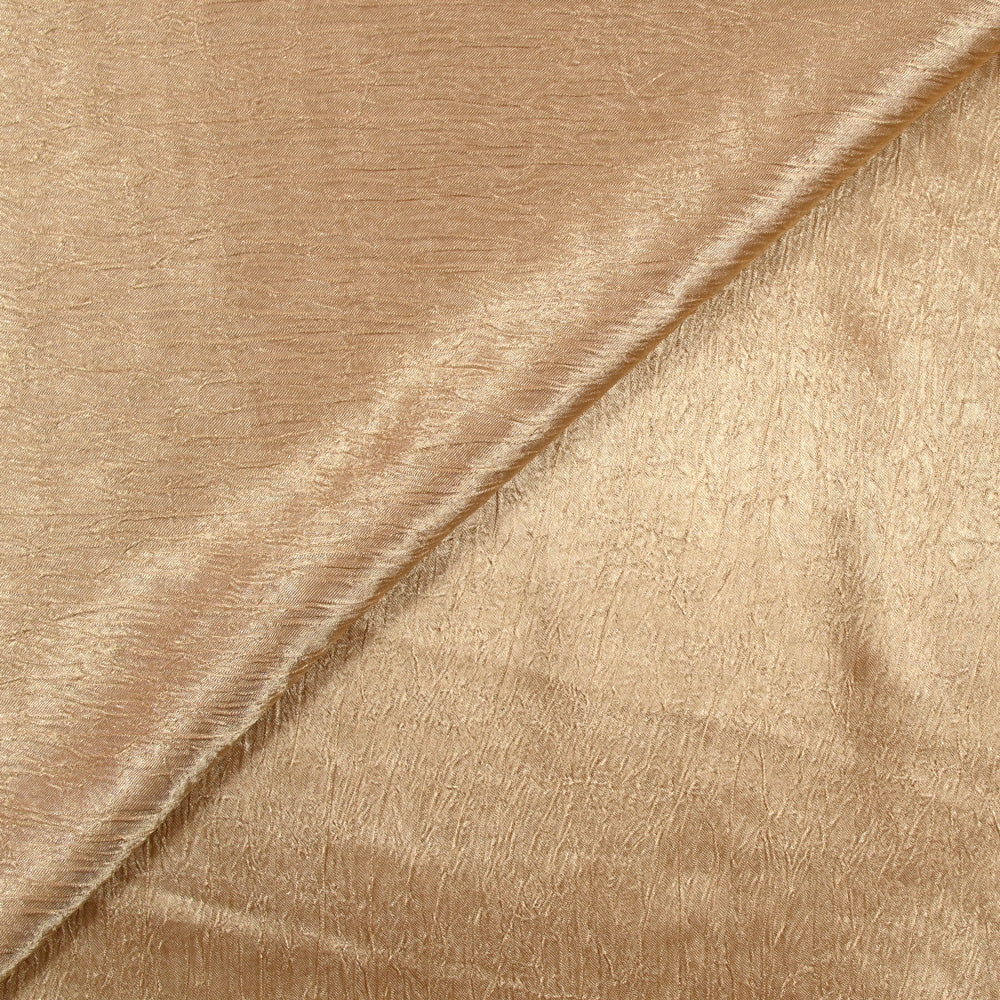 Satin crinkle doré
