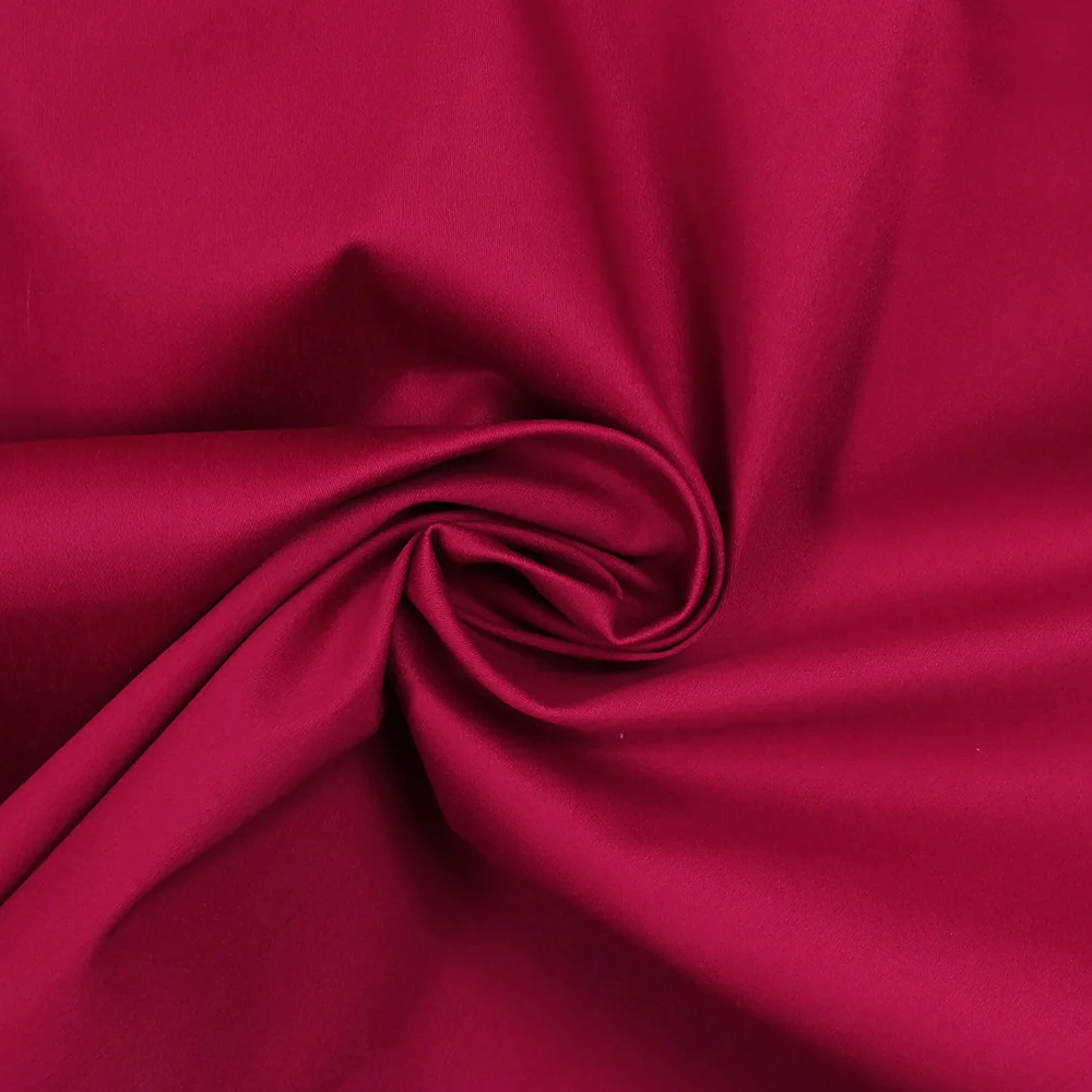 Satin de coton cerise - Image 2