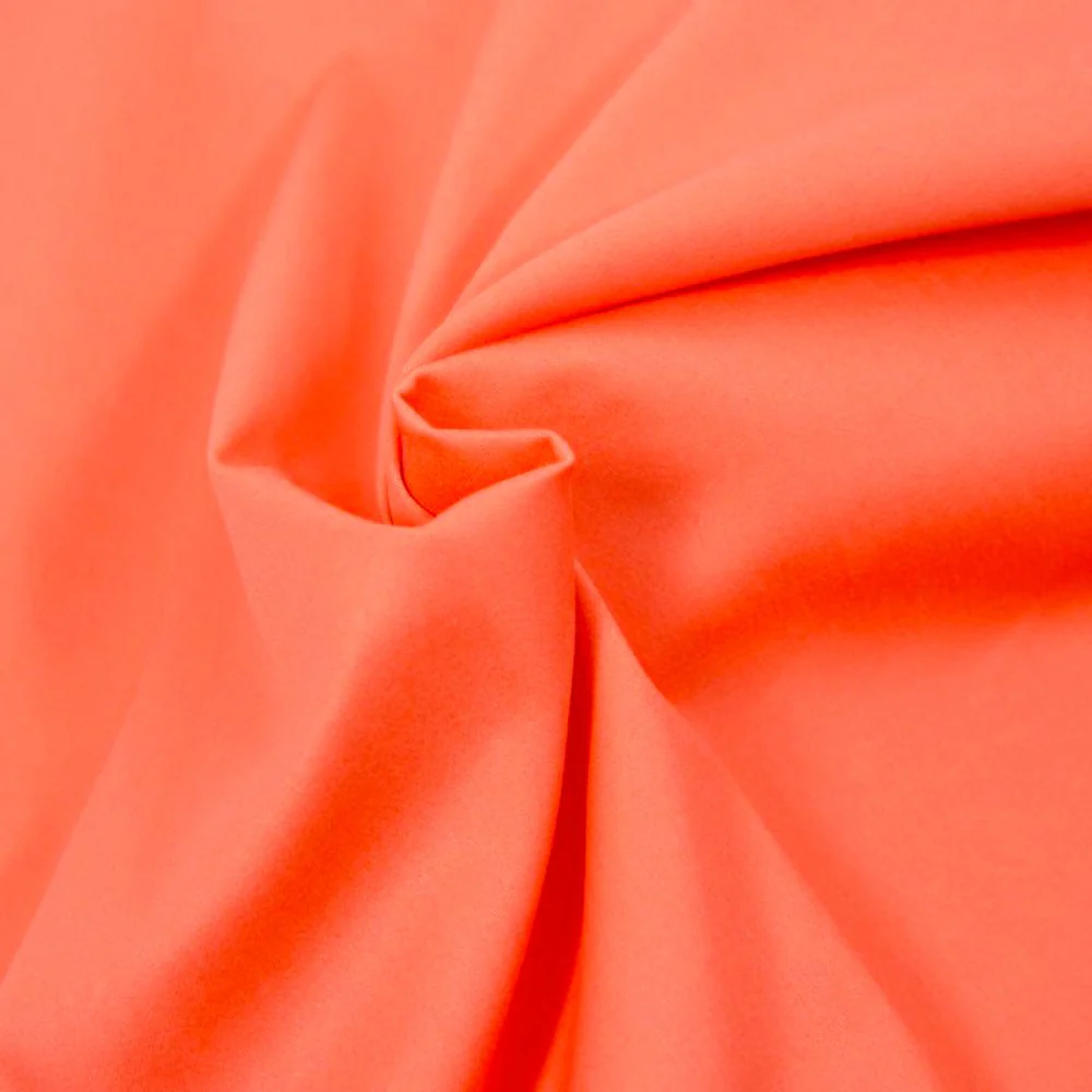 Satin de coton corail - Image 2