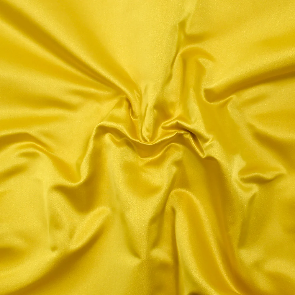 Satin duchesse polyester jaune soleil - Image 3