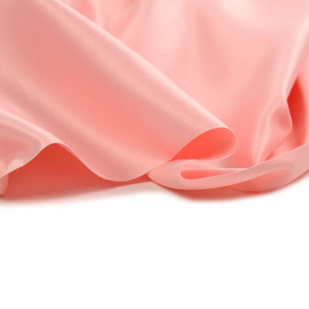 Satin mat toucher soie rose bébé - Image 2