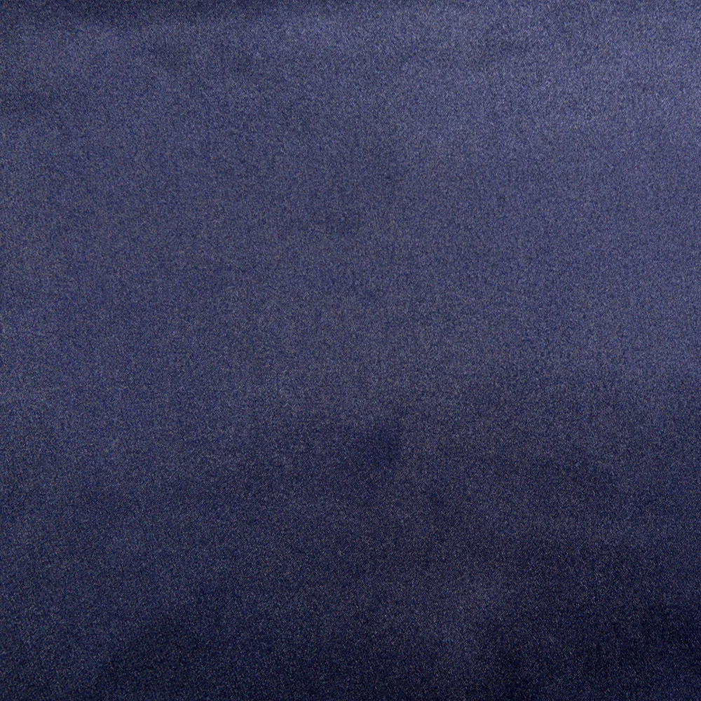 Satin Polyester uni bleu marine - Image 3