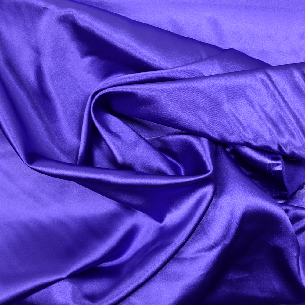 Satin Polyester uni violet - Image 2