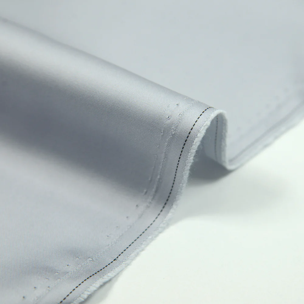 Satin viscose gris - Image 3