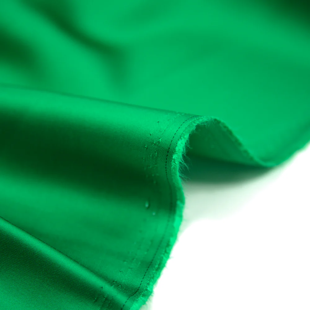 Satin viscose vert - Image 3