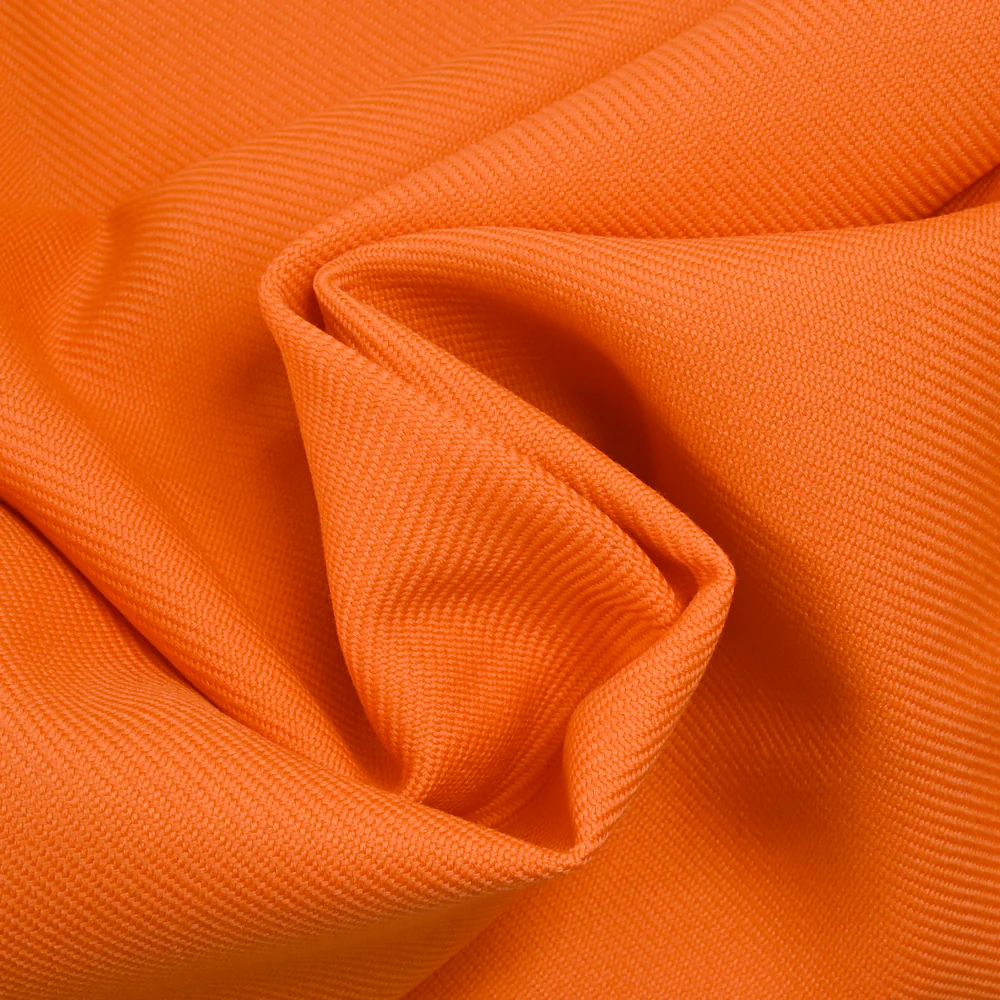 Sergé 100% laine orange - Image 2