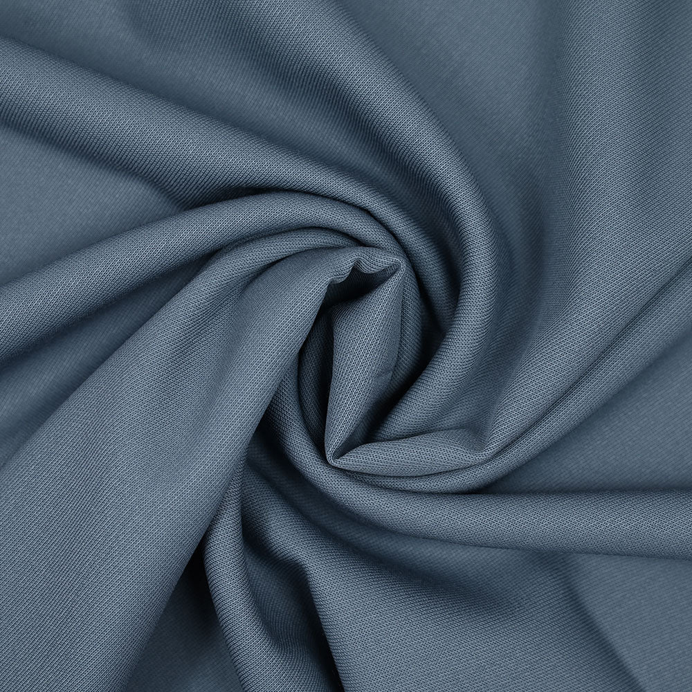 Sergé 100% laine vierge bleu barbeau - Image 2