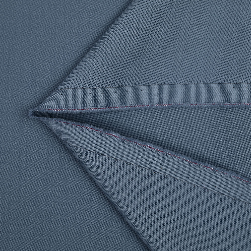 Sergé 100% laine vierge bleu barbeau - Image 3