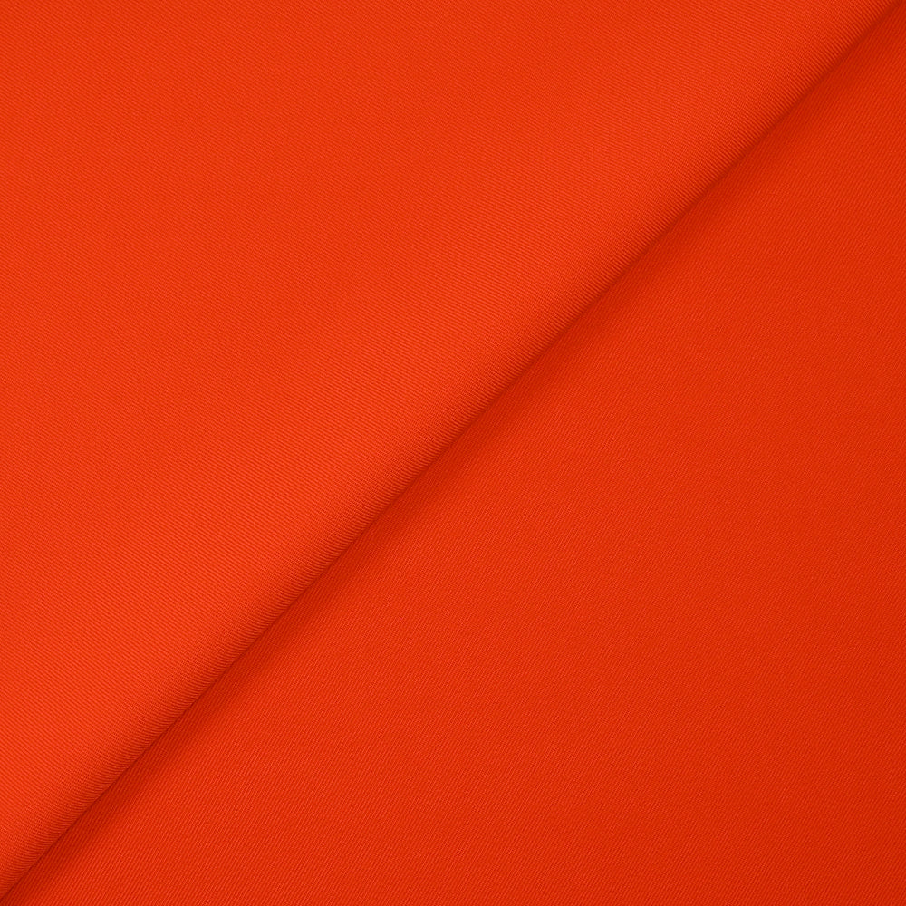 Sergé de viscose stretch orange vif - Image 3