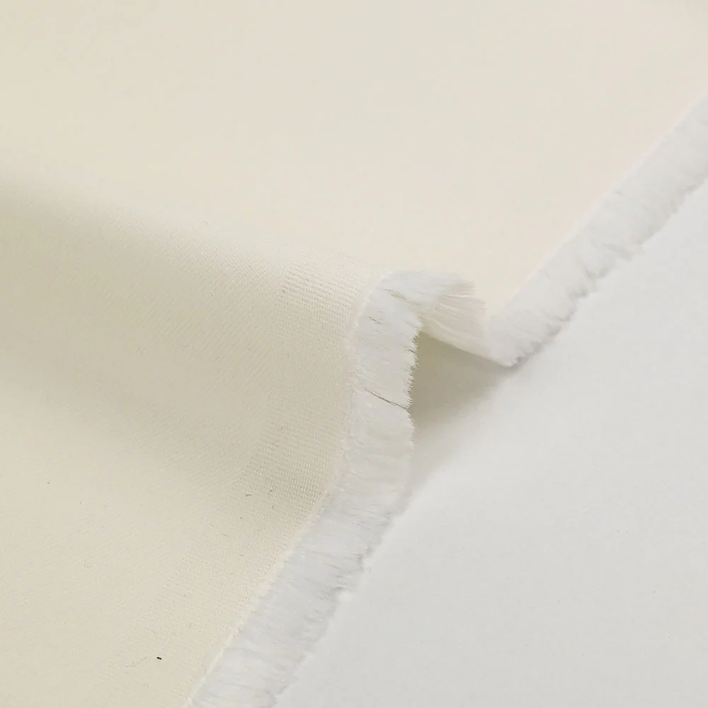Sergé viscose Marie blanc cassé - Image 4