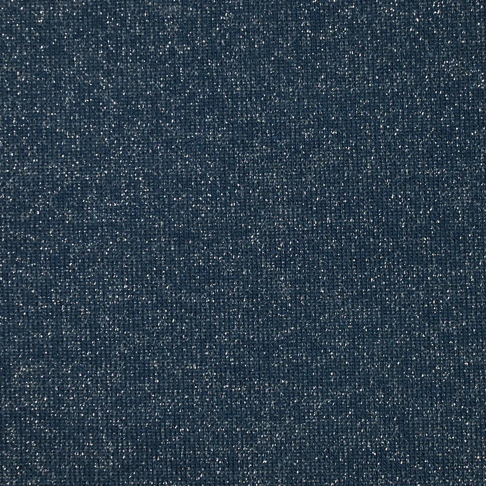 Sweat minkee épais Lurex bleu marine - Image 4