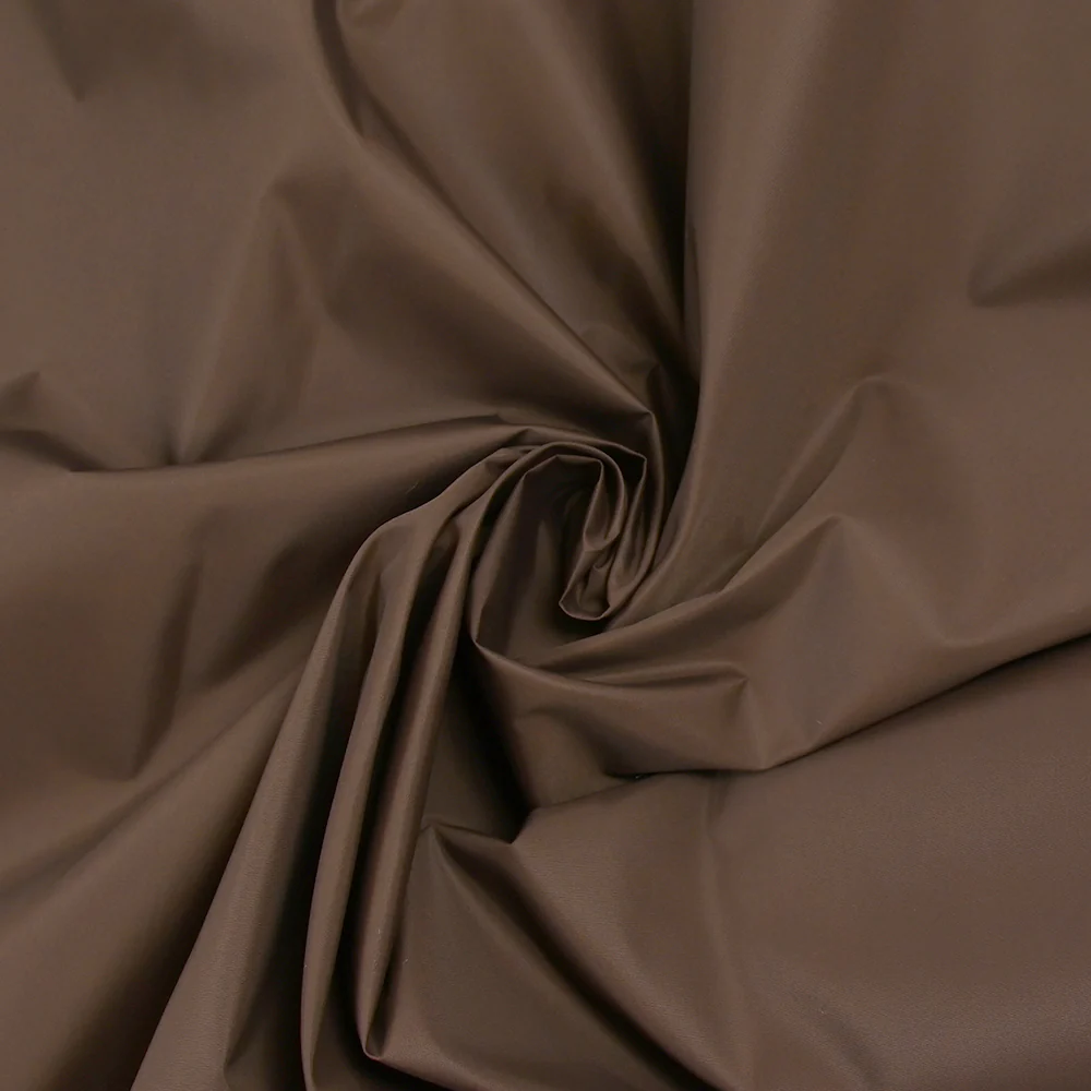 Taffetas polyamide marron ébène - Image 2