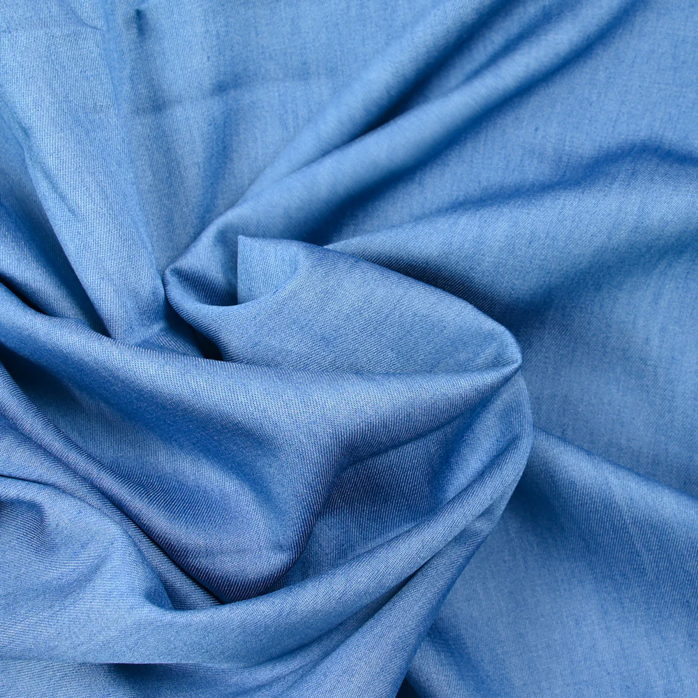 Tencel jeans uni bleu - Image 2