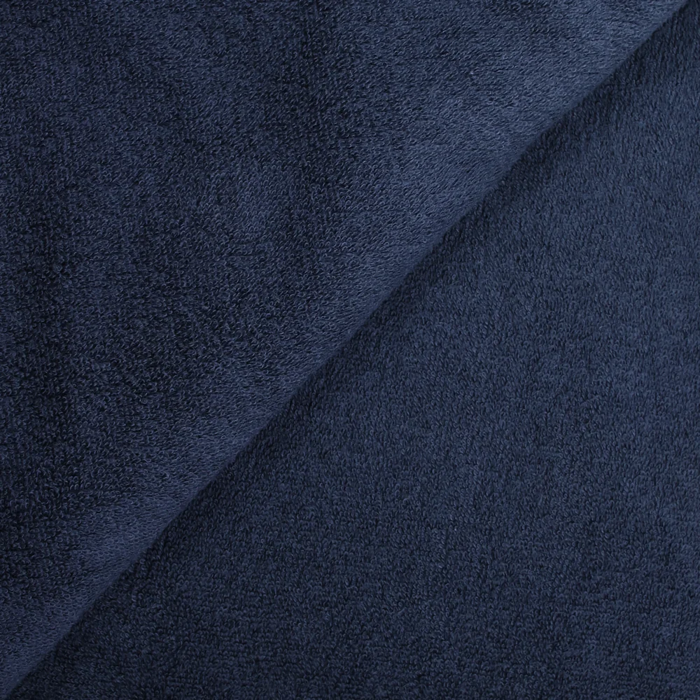 Tissu éponge coton marine