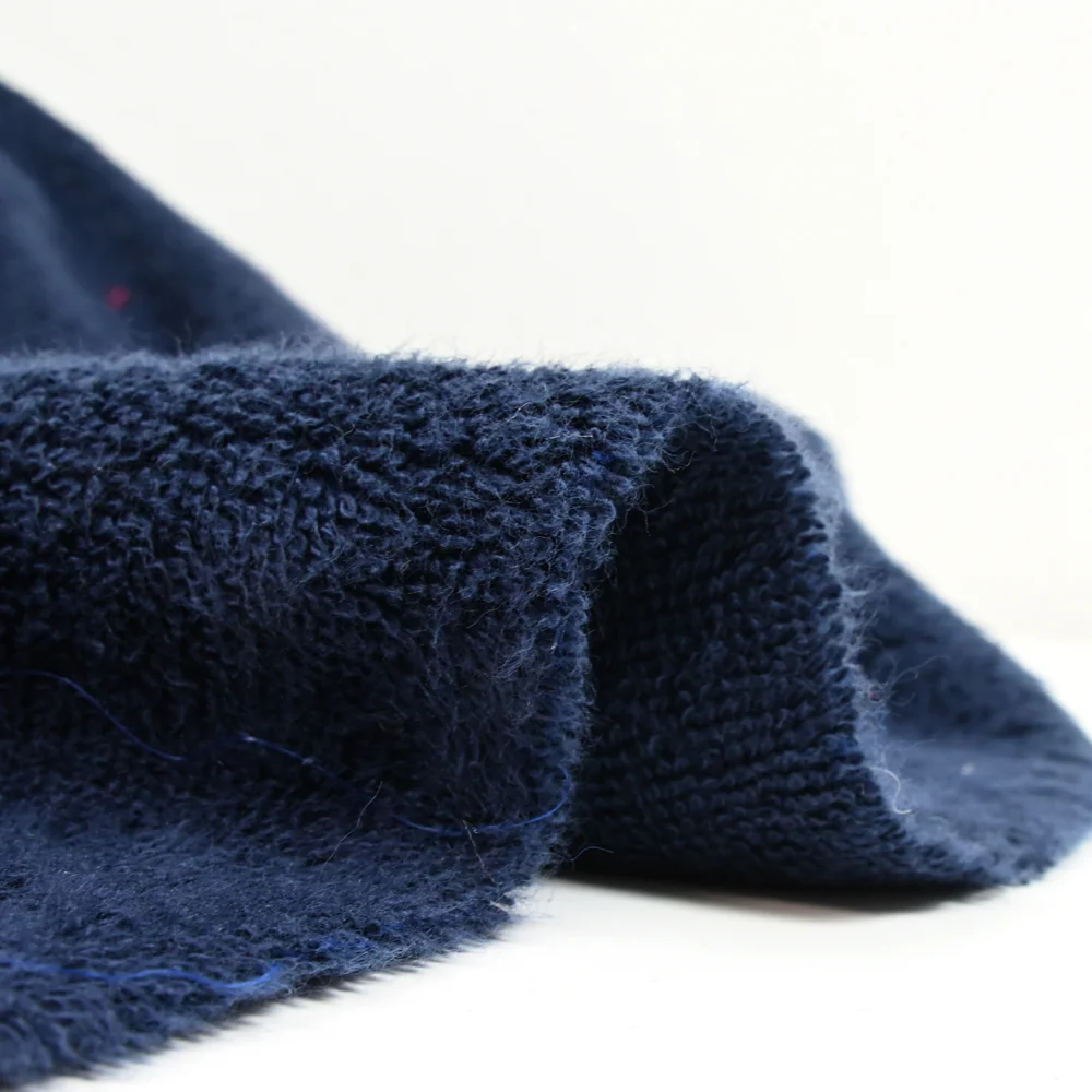 Tissu éponge coton marine - Image 4