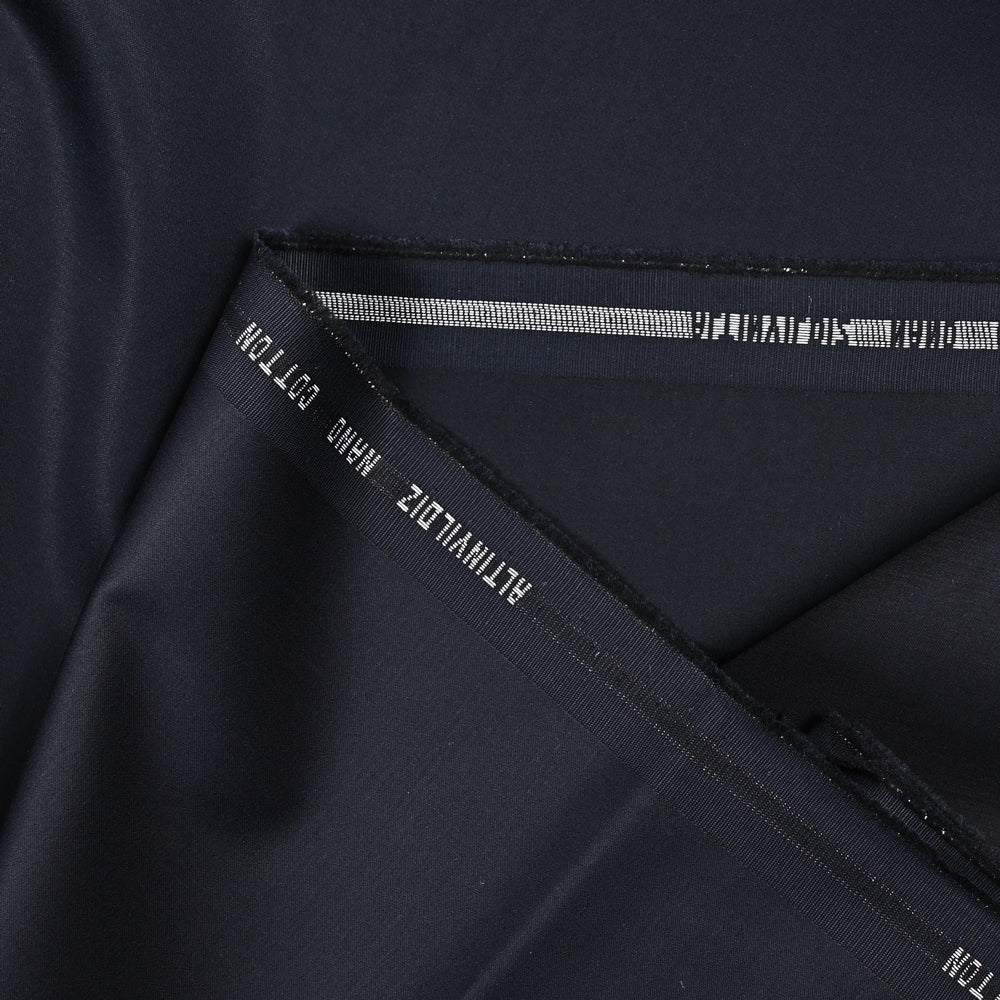 Tissu tailleur coton marine - Image 3