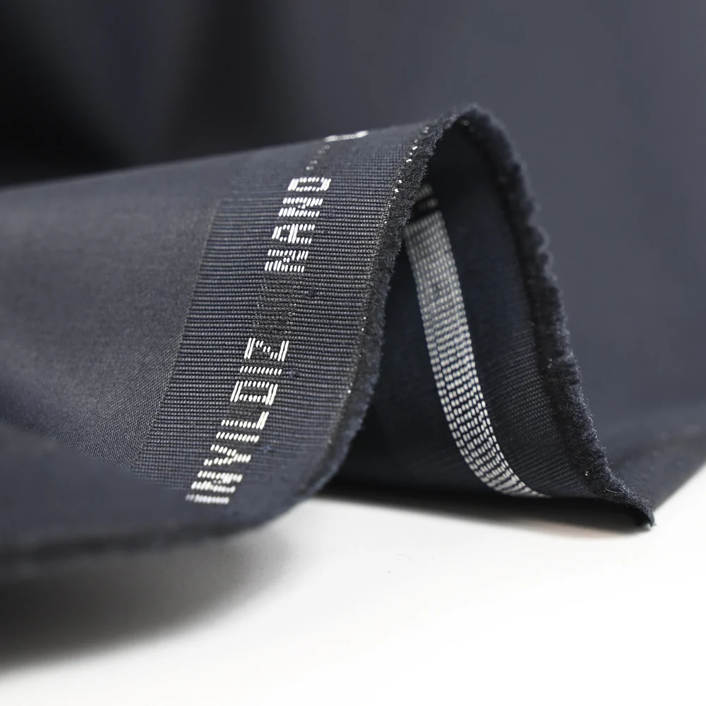Tissu tailleur coton marine - Image 4