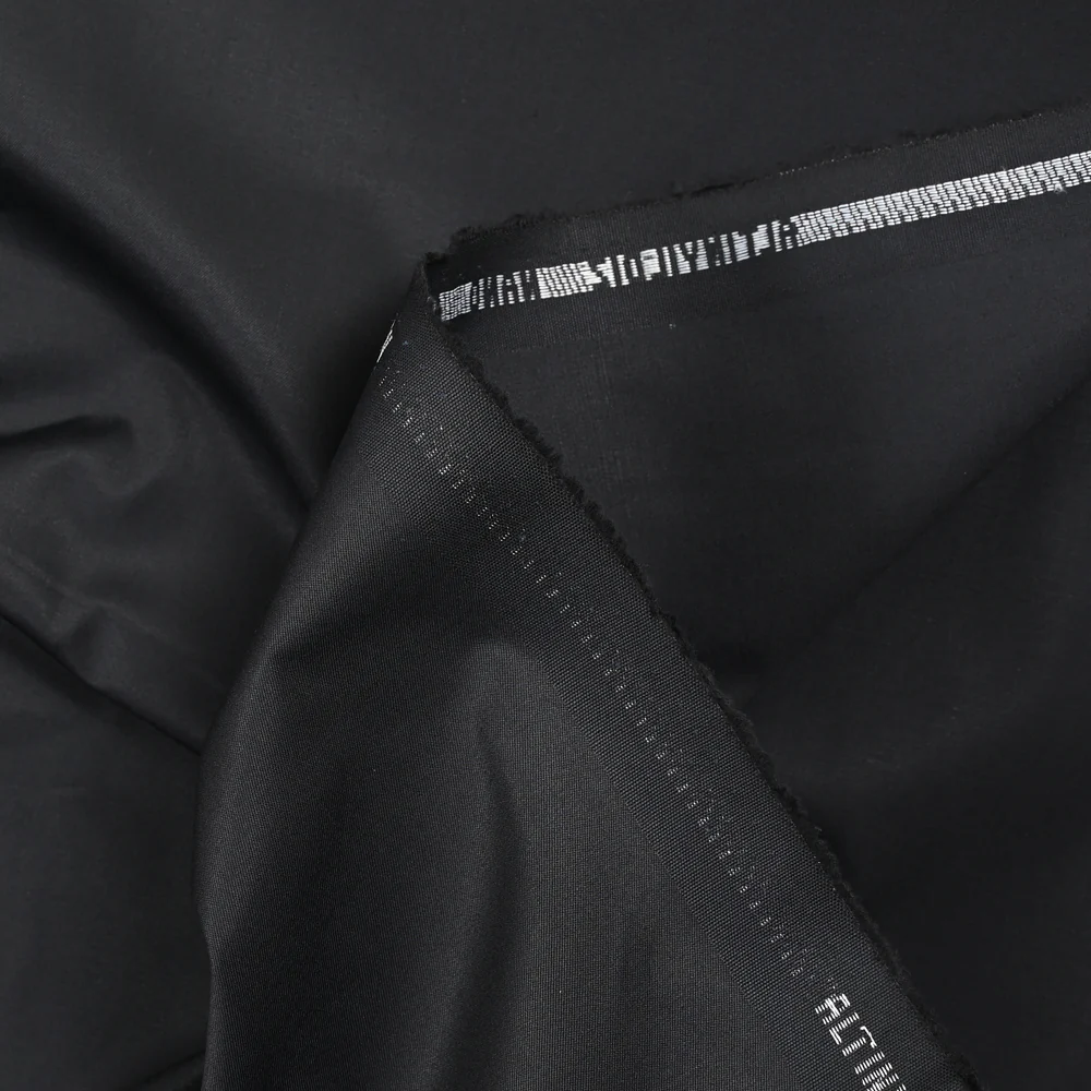 Tissu tailleur coton noir - Image 3